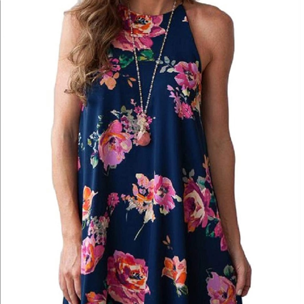 Floral Halter Dress